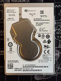 HARD DISK SEAGATE 1TB 2,5" 5400 RPM 1000GB 1 TERA