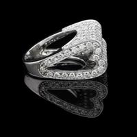 ANELLO A FASCIA IN ORO 18KT BRILLANTI 4.02 CT