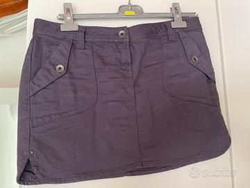 Minigonna jeans viola Sisley