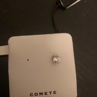 Orecchino comete gioielli in oro bianco