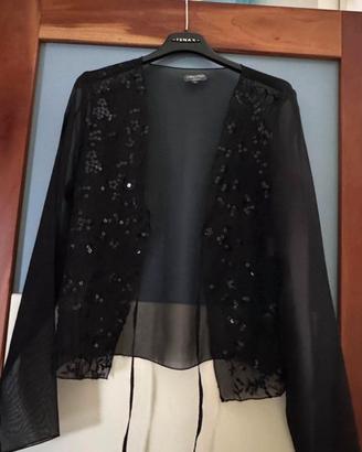 Camicia leggera nera da cerimonia o sera