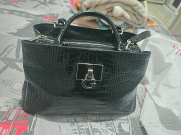borsa guess nero lucido 