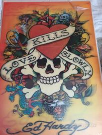 poster 3d  ed hardy