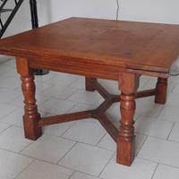 Antico tavolo allungabile in rovere