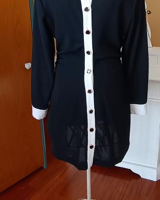 Vestitino a camicia nero e bianco Zara 