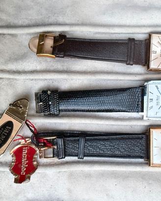 3 orologi uomo quadrati anni 60