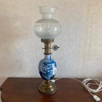 Lampada vintage in ceramica e vetro