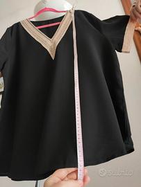 Maglietta Donna a maniche corte con scollo a V