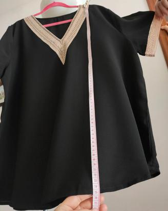 Maglietta Donna a maniche corte con scollo a V