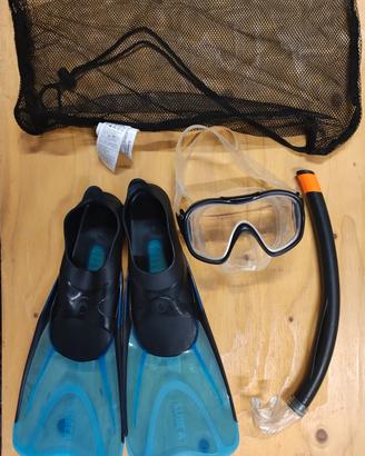 Kit Subea junior pinne maschera e boccaglio