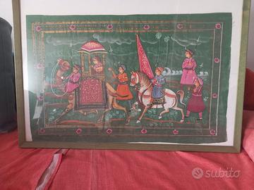 stampa su tela 48x74 Batik Moghul India Nepal