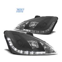 FARI PER FORD FOCUS 01-04 LUCE DIURNA A LED FONDO 