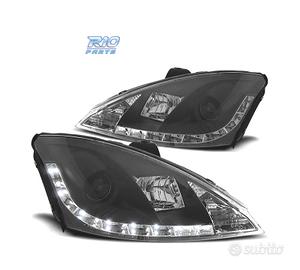 FARI PER FORD FOCUS 01-04 LUCE DIURNA A LED FONDO 