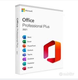 OFFICE 2021 PROFESSIONAL PLUS LICENZA A VITA