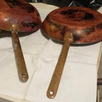 padelle in rame e acciaio 