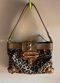 Borsa a mano leopardata Guess