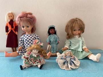 Bambole porcellana e plastica, anni ‘70 - ‘90