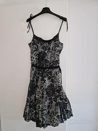 vestito bianco e nero