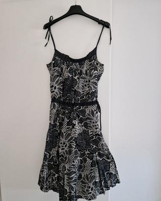 vestito bianco e nero