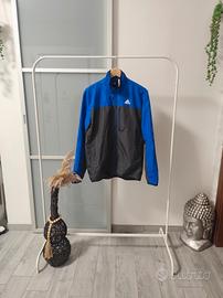 Giacca a vento Adidas Nero/Blu Taglia S