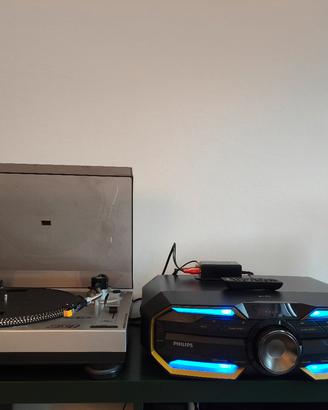 Impianto mini Hi-Fi philips + Giradischi BST