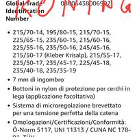 Catene da neve varie misure
