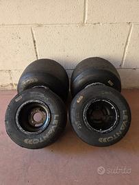 Set ruote complete Levanto KRT per Go-Kart