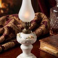 lampada  a olio  in ceramica  di bassano 