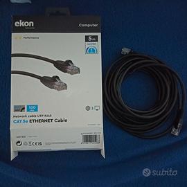 2 Cavi ethernet cat 5e da 10 metri