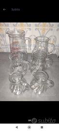 set 6 brocche vetro 