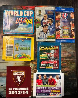 Lotto misto 7x bustine Vintage Calciatori