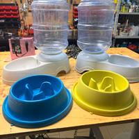 Ciotole per cani ingorsi + abbeveratoio