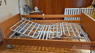 letto elettrico per anziani+materasso antidecubito