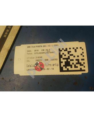Catalizzatore (reso) ford fiesta 2008-13