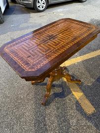 Tavolinetto intarsiato antiquariato sorrentino