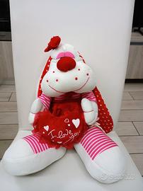 Pelluche coniglio con cuore I love you 