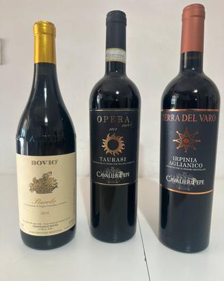 Lotto vini pregiati barolo-taurasi-aglianico