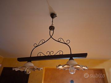 lampadario cucina in ceramica