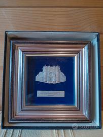 Quadretto argento Scuola Militare Arsenale Torino 