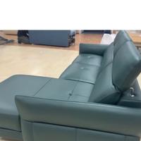 Divano in pelle 3 nuovo mt 255x  105 e 166 chaise