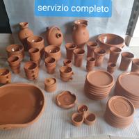 Servizio completo in terracotta