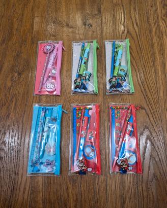 Set 5 pezzi cancelleria