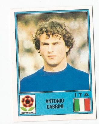 Figurina  Panini Europa 80 Antonio Cabrini  Italia