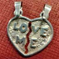 Ciondolo separabile cuore love me ciondoli argento