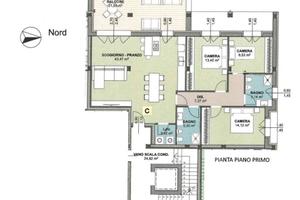 Appartamento di 149 m² con 4 locali e box auto a B