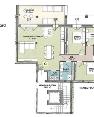 Appartamento di 149 m² con 4 locali e box auto a B