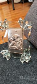 Icona Sacra Angioletto Lamina d'Argento 