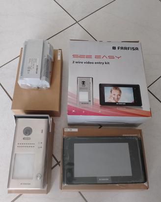KIT VIDEOCITOFONO UNIFAMILIARE SEE EASY FARFISA