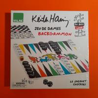 Gioco da tavolo Backgammon e Dama Keith Haring + 6