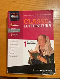 libro Liceo classe di letteratura 1 Munari Crema